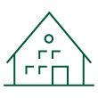 green icon of a house